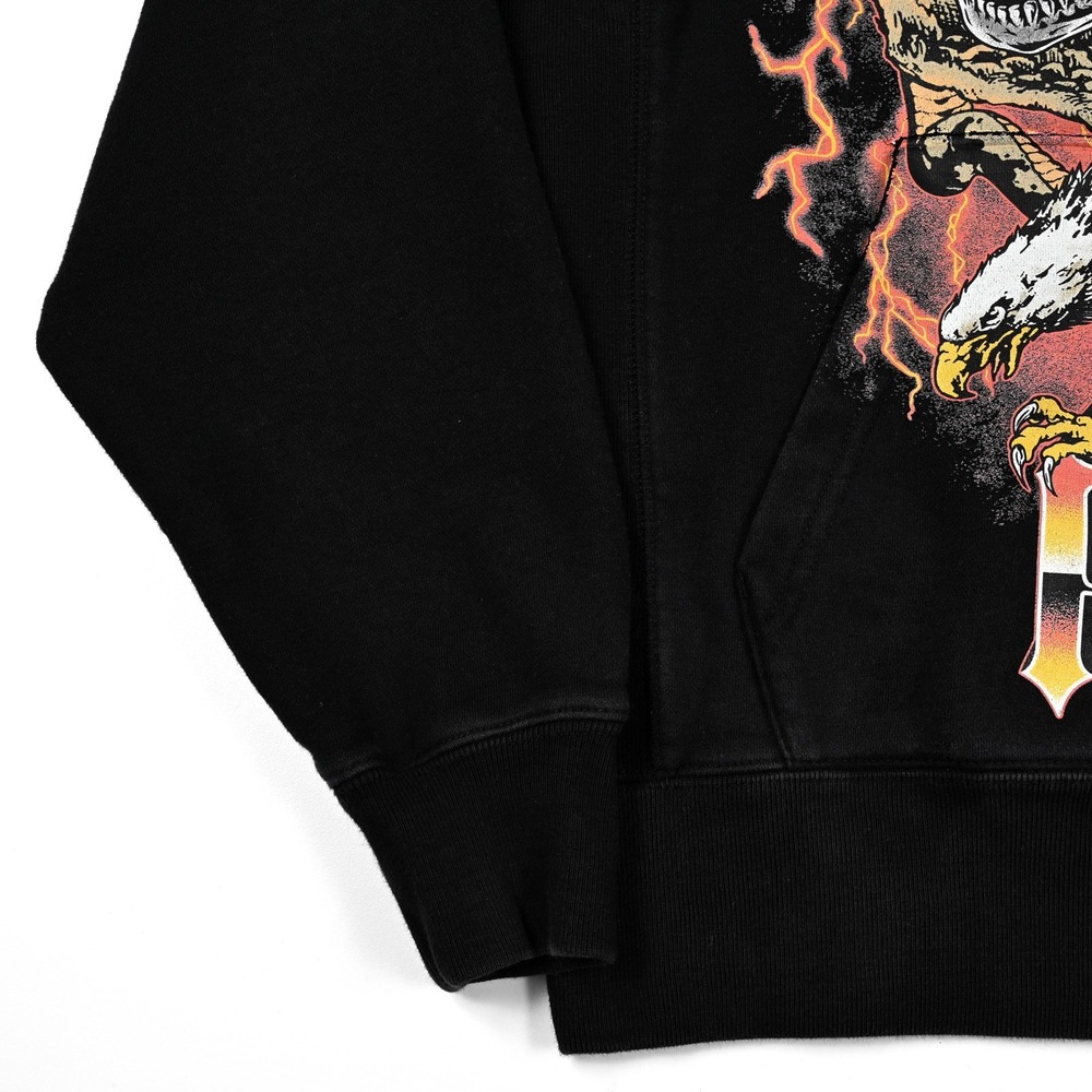 Welcome Pain Men's Hoodie Sweatshirt Medium Skulls Snakes Eagle‎ Heavyweight - Picture 5 of 9